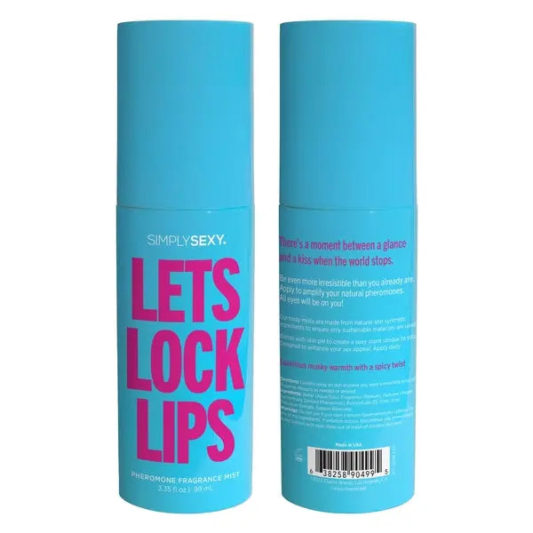 PHEROMONE BODY MIST - LET'S LOCK LIPS - 3.35 floz | 99m Lubes, Lotions and Accessories