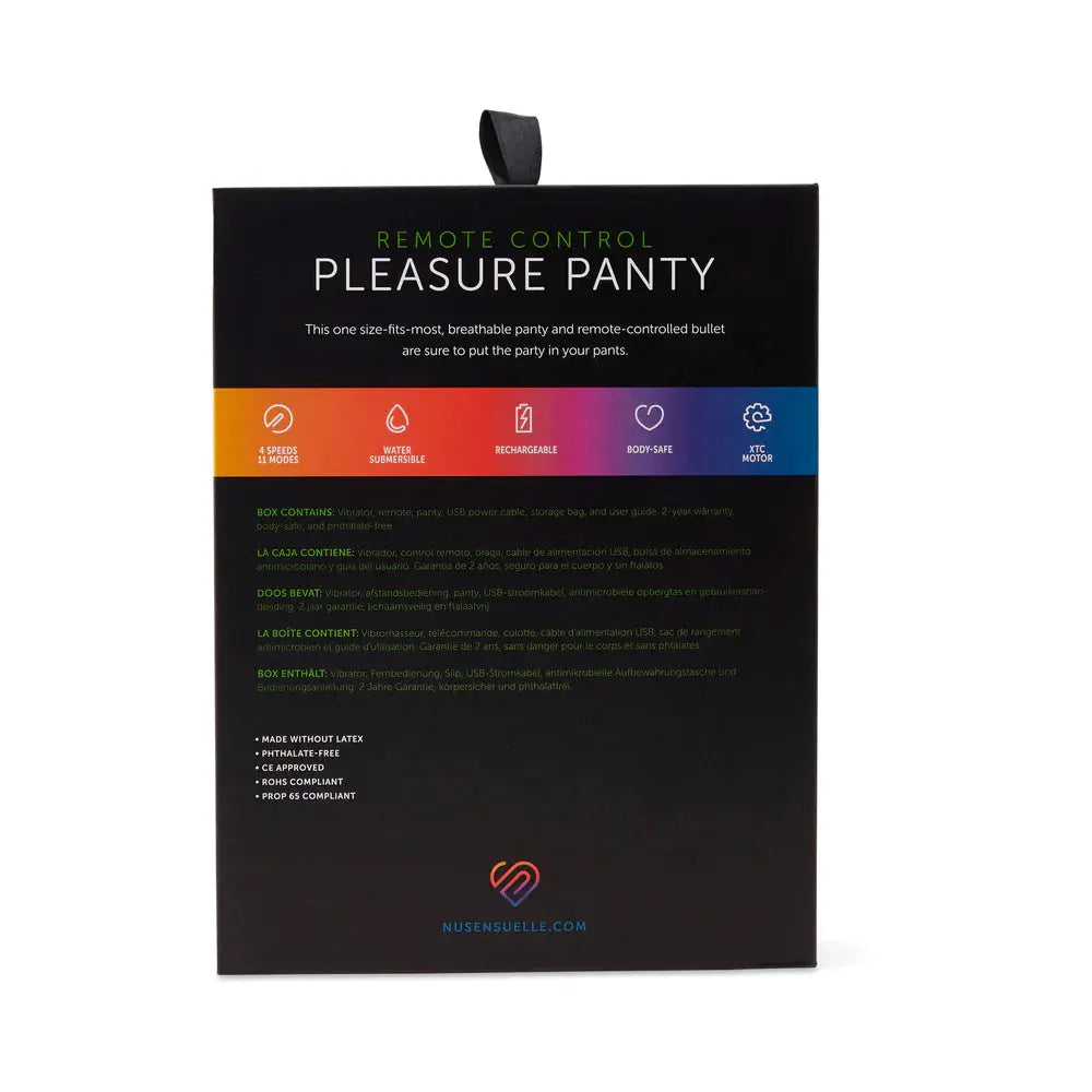 PLEASURE PANTY - BLACK Vibrating Panties
