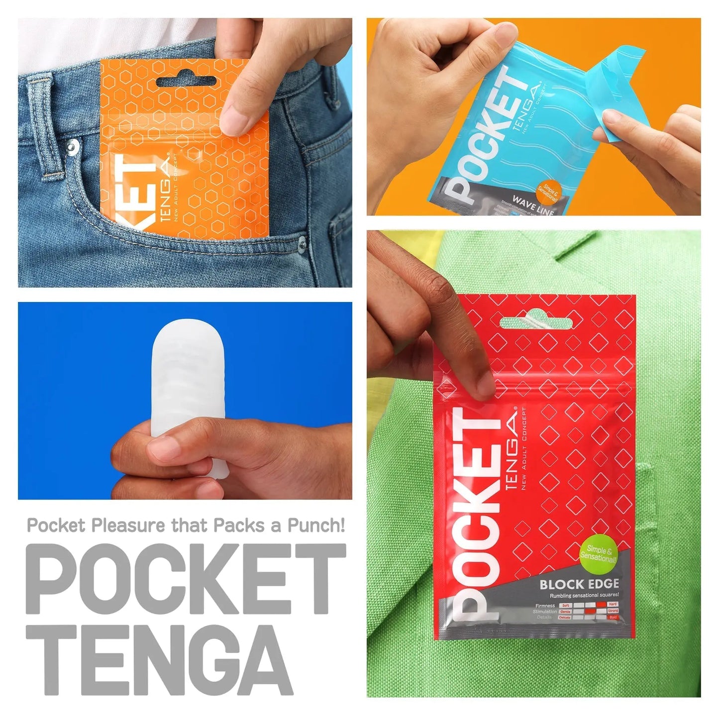 POCKET TENGA HEXA-BRICK For Him
