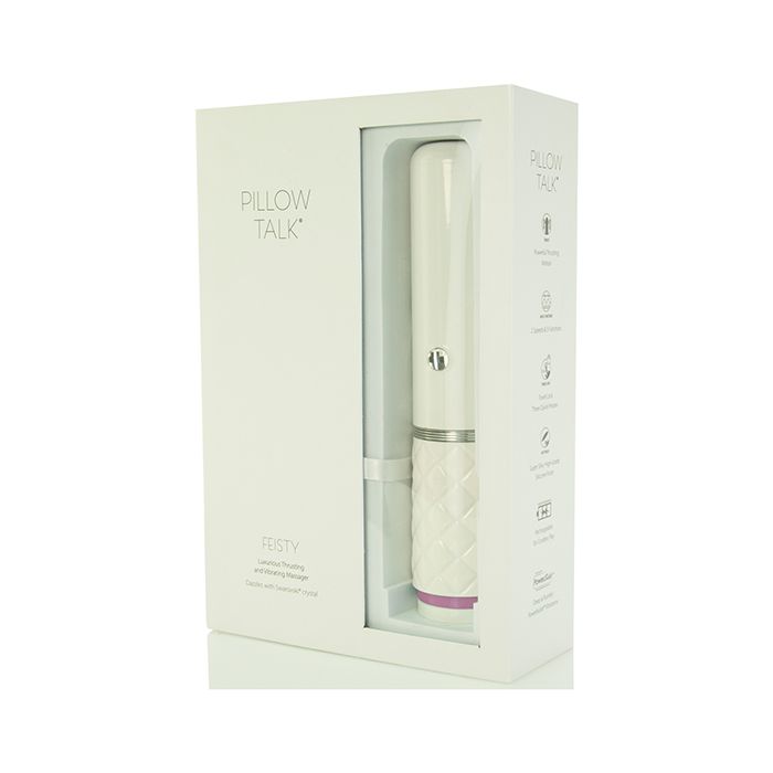 Pillow Talk Vibrator Sex Toy - Pink Feisty G-Spot Thrusting Dildo Sex Toy Vibrator