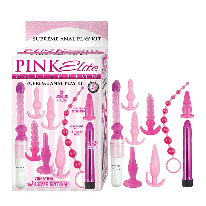 Pink Elite Collection Supreme Anal Play Kit Pink Anal - Kits