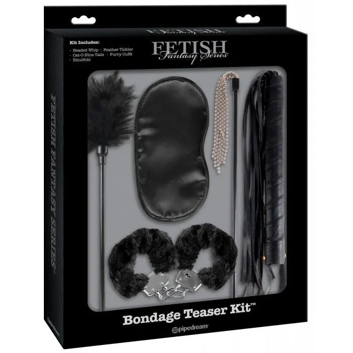 Pipedream Fetish Fantasy Series 5-Piece Beginner Bondage Kit Black Bondage Kits