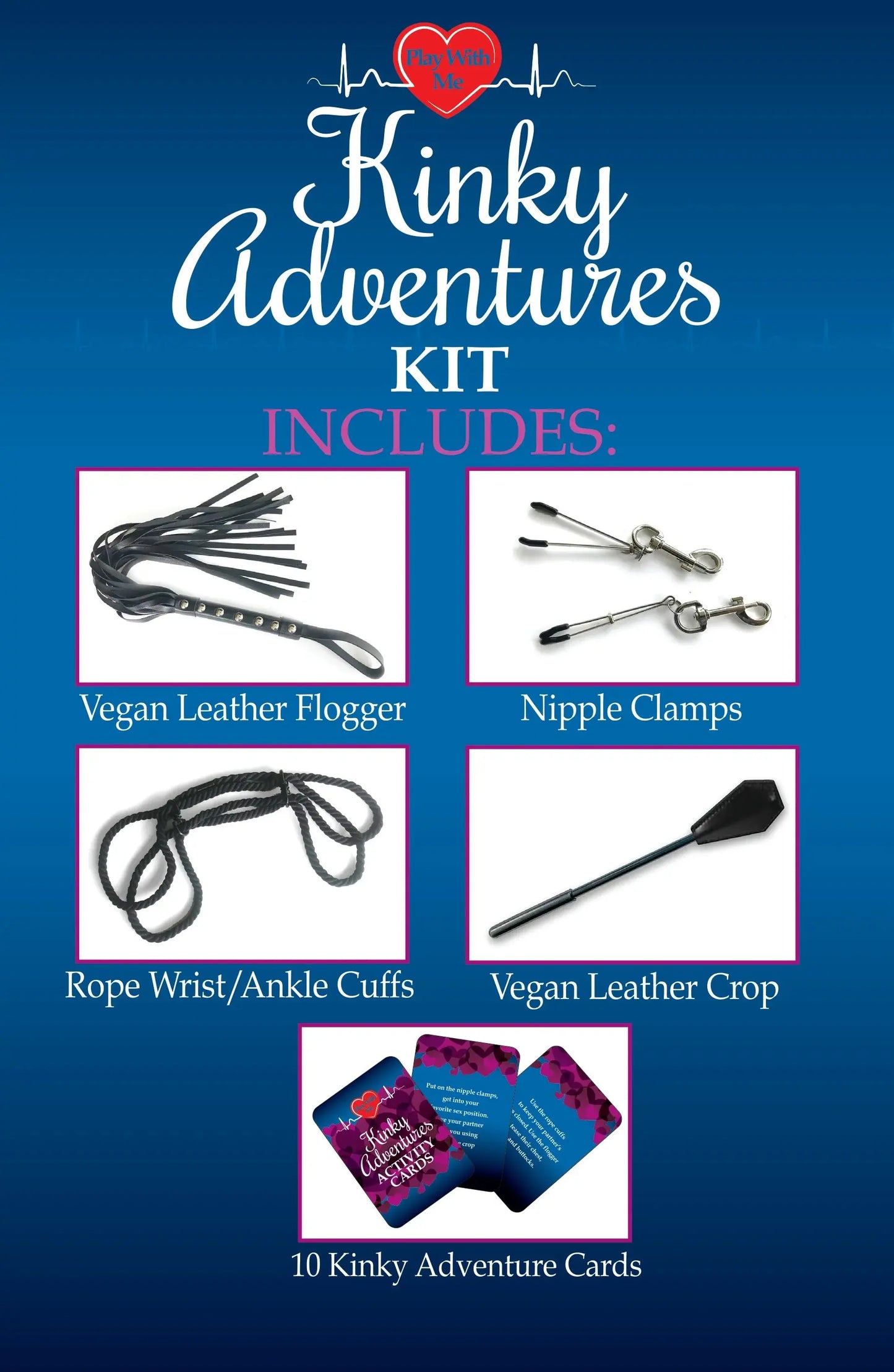 Play With Me Kinky Adventures Couples Game 5-Piece Kit Games - Adult Party Games