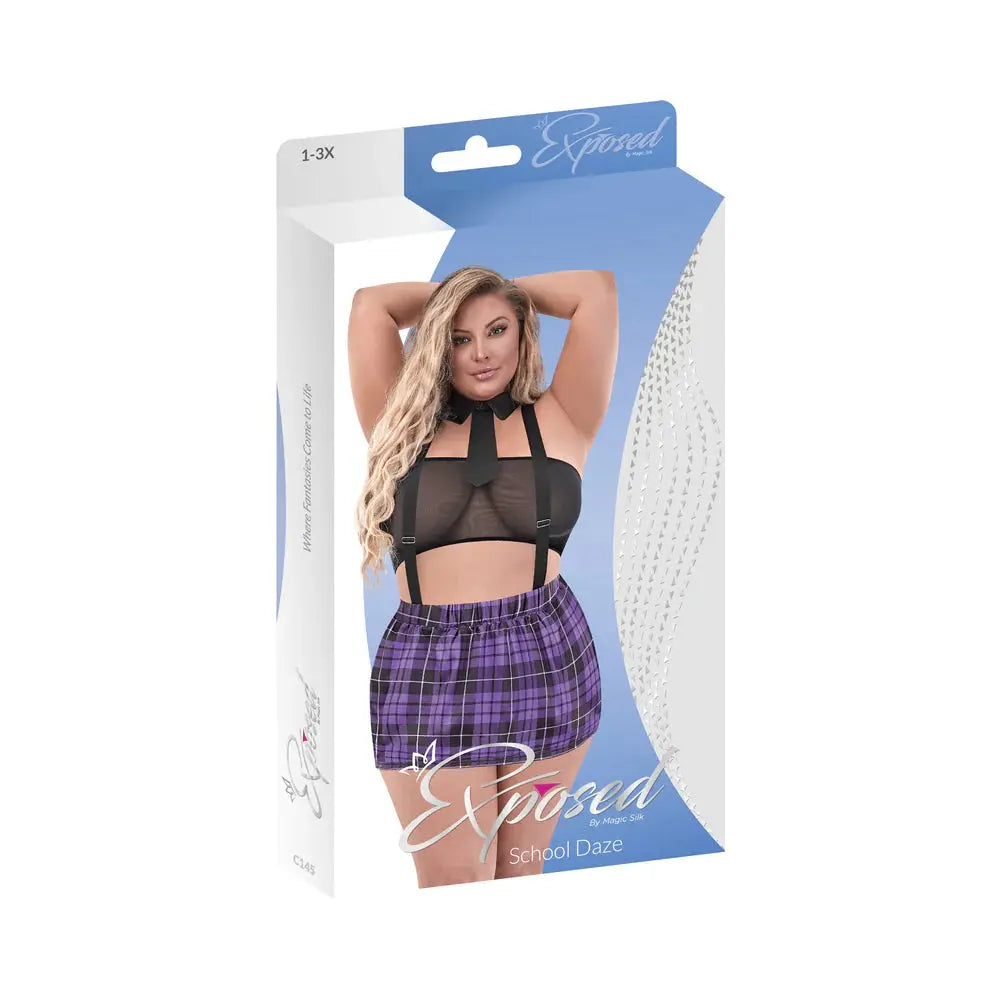 Plus Size School Girl Lingerie Dress Up School Daze Costume Lingerie - Costumes