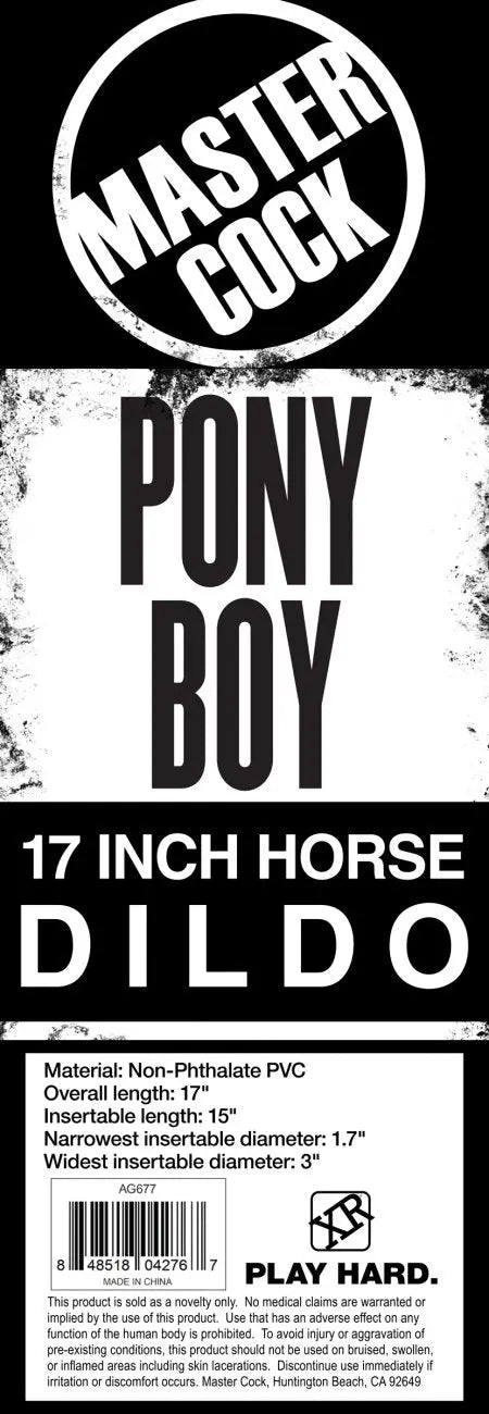 Pony Boy 17 Inch Horse Dildo Sex Toy Huge Dildo Huge Dildos