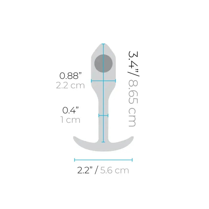 SNUG PLUG 1 | Beginner Weighted Butt Plug Anal Plug Sex Toy BLACK Anal