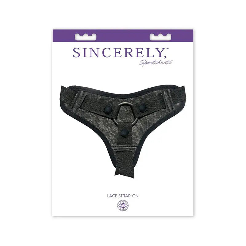 Sincerely, Sportsheets Lace Adjustable Strap-On Harness Black Harnesses