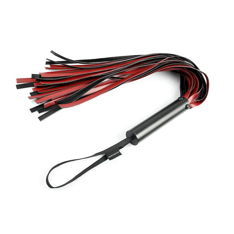 Sportsheets Saffron Flogger Red/Black Fetish - Whips Crops & Paddles