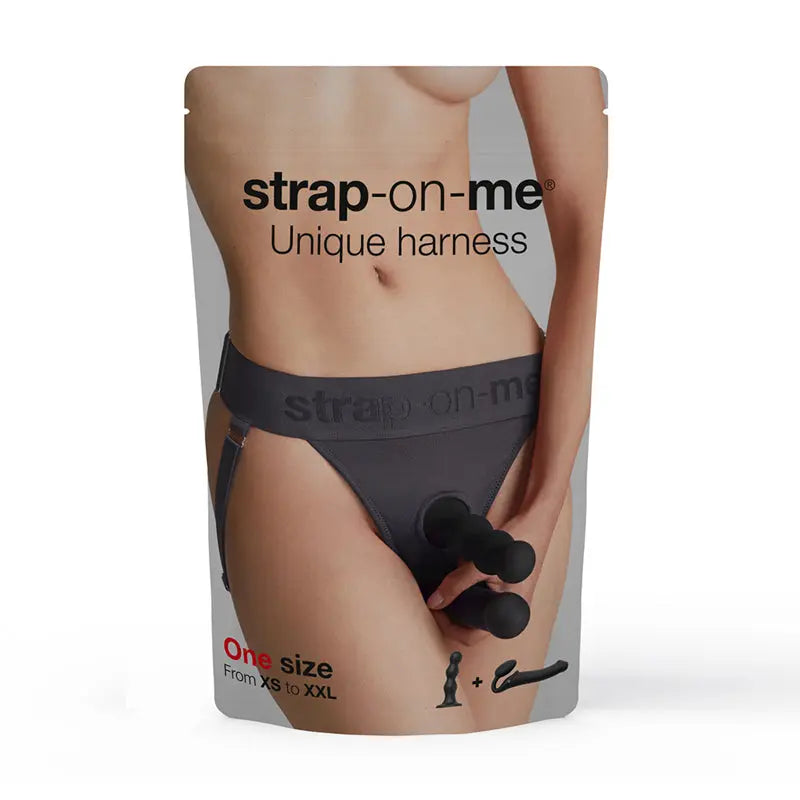 Strap-On-Me Harness Lingerie Unique One Size Grey Harnesses