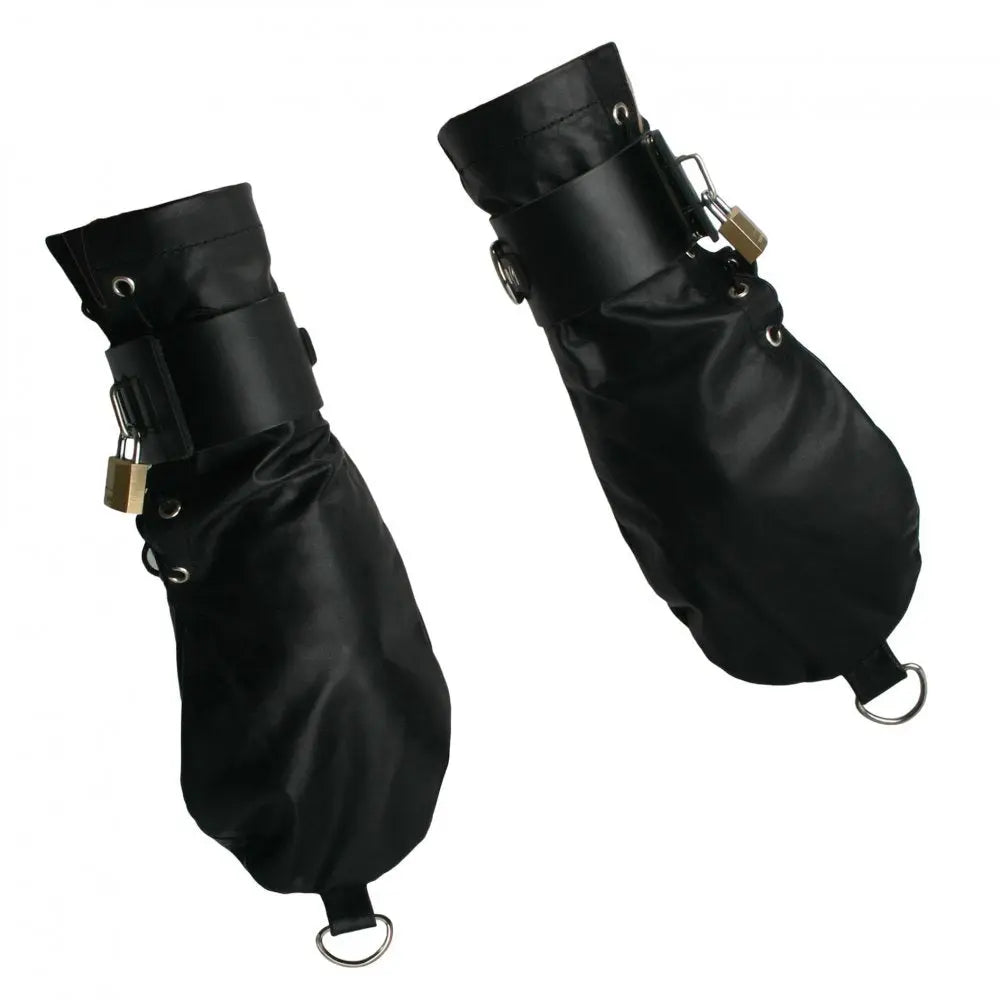 Strict Leather Bondage Mittens Luxury Leather