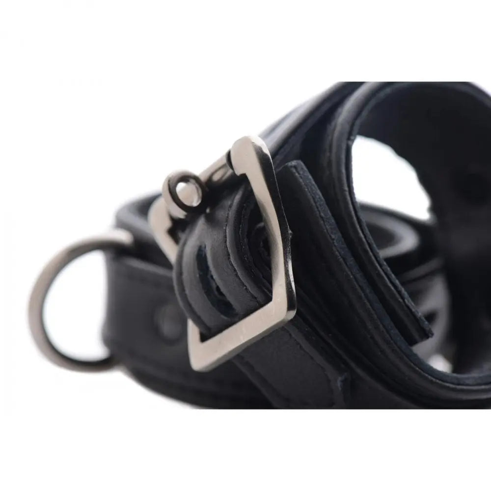Strict Leather Luxury Locking Bondage Ankle Cuffs BDSM Restraints Restraints and Cuffs