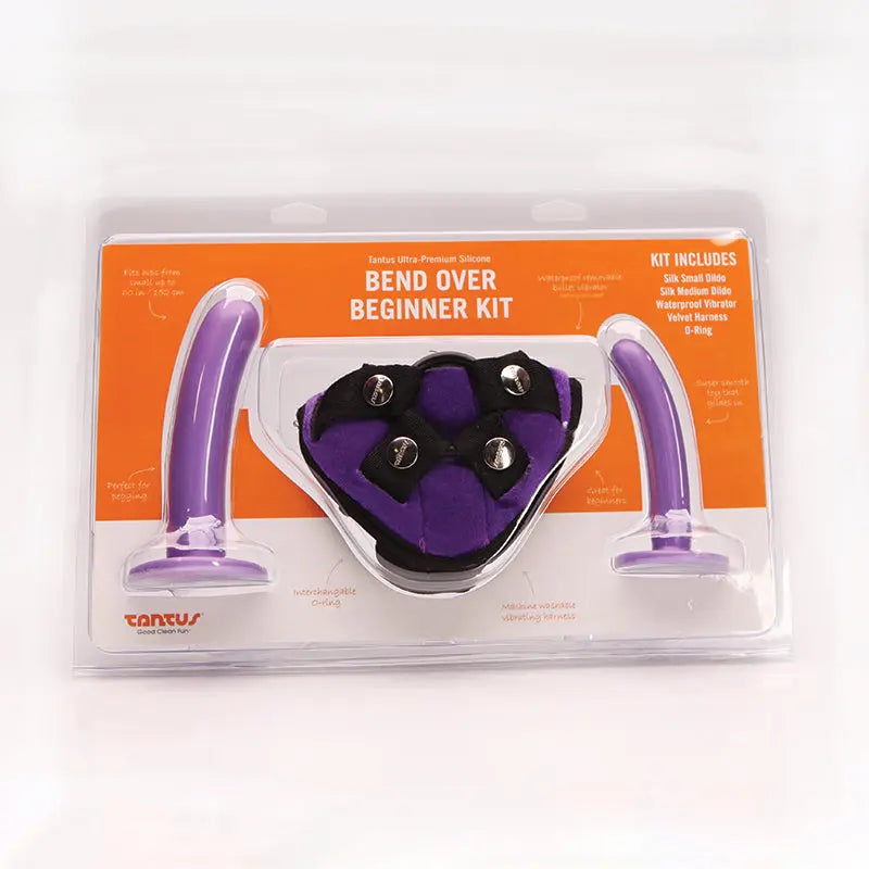 Tantus Bend Over Beginner Strap-On Harness Kit Lilac Harnesses