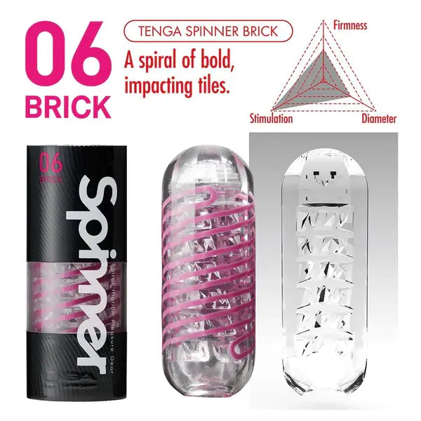 Tenga Spinner 06 BRICK Male Masturbation Sex Toy for Men Sex Toy for Men