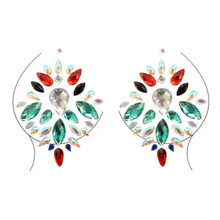 Vega Adhesive Nipple Jewels Sticker (6pk) Lingerie - Pasties and Tassels