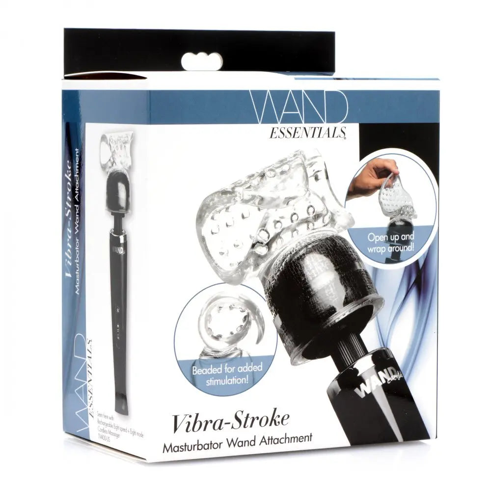 Vibra-Stroke Male Masturbator Wand Attachment Sex Toy for Men Wand Attachment