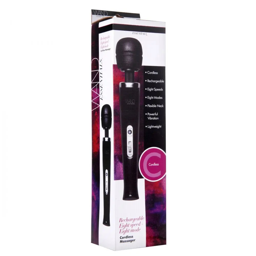 Wand Essentials 8 Speed 8 Mode Rechargeable Massager Wand Vibrator Wand Vibrator