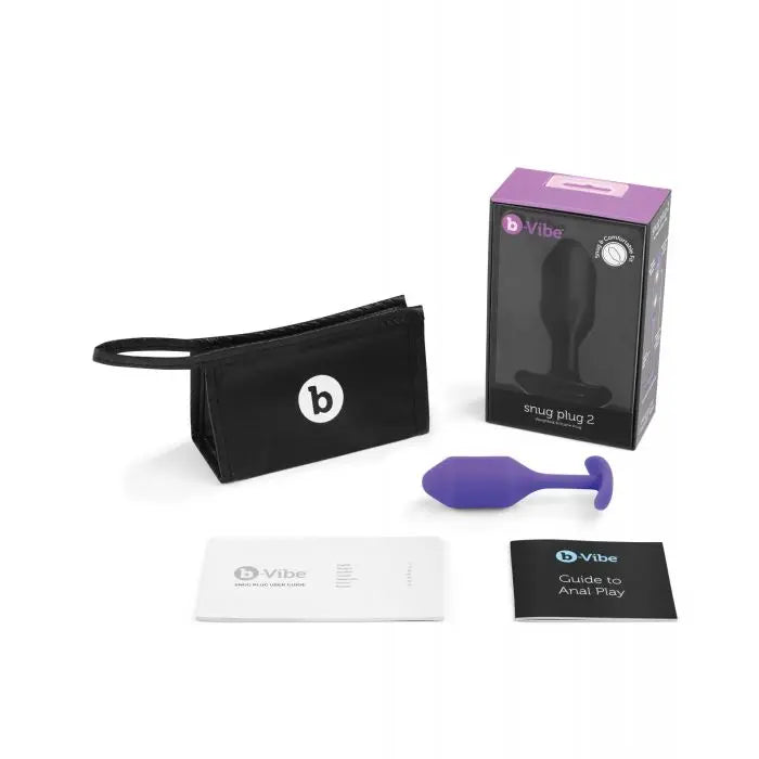 Weighted Butt Plug Anal Sex Toy SNUG PLUG 2 | PURPLE Anal Plug Sex Toy