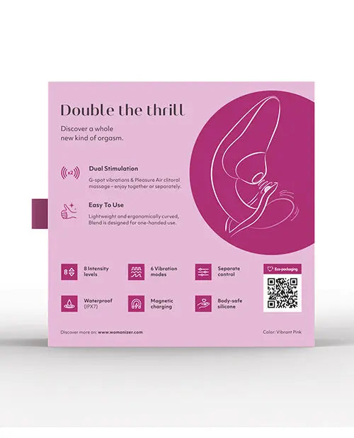 Womanizer Rabbit Vibrator Blend - Vibrant Pink Rabbit Vibrators