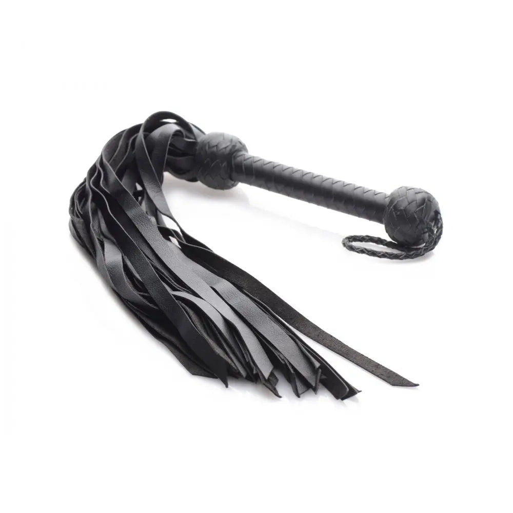 Strict Leather Premium Deerskin Flogger- Black Impact Play