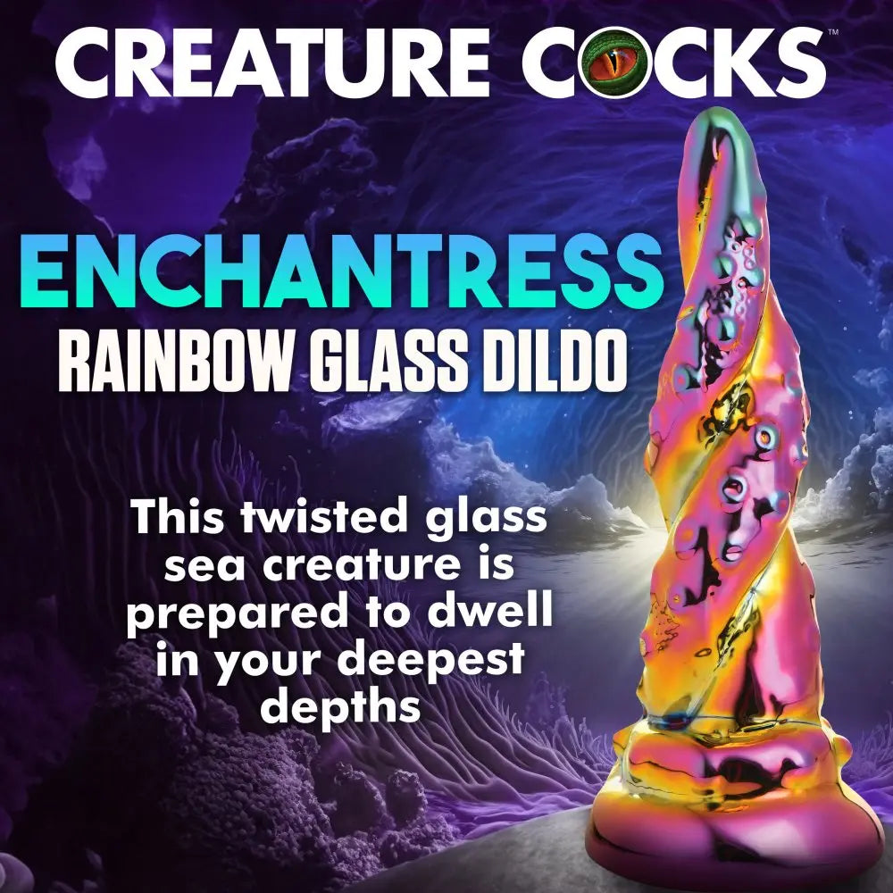 Enchantress Rainbow Glass Dildo Dildos