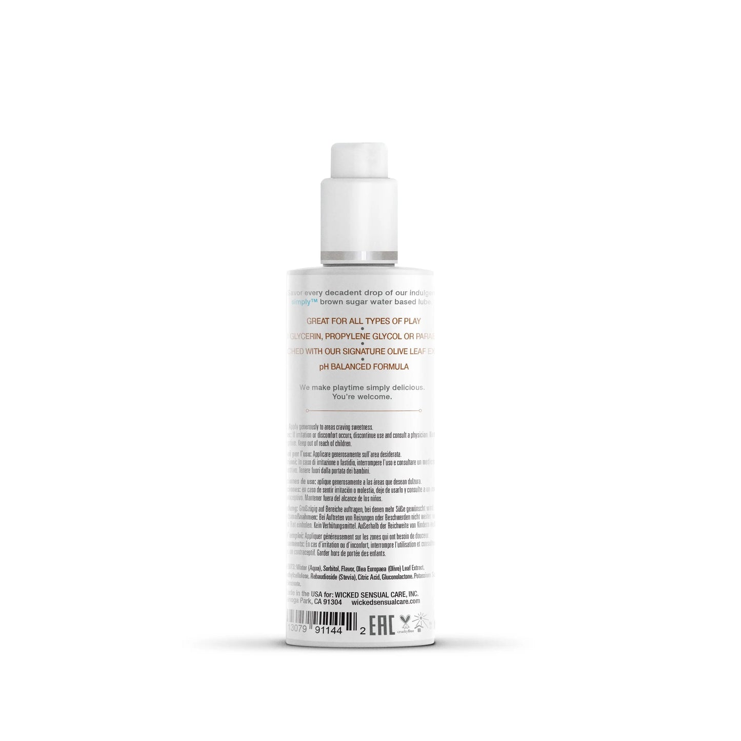 Simply Aqua Brown Sugar 4 oz Lubes