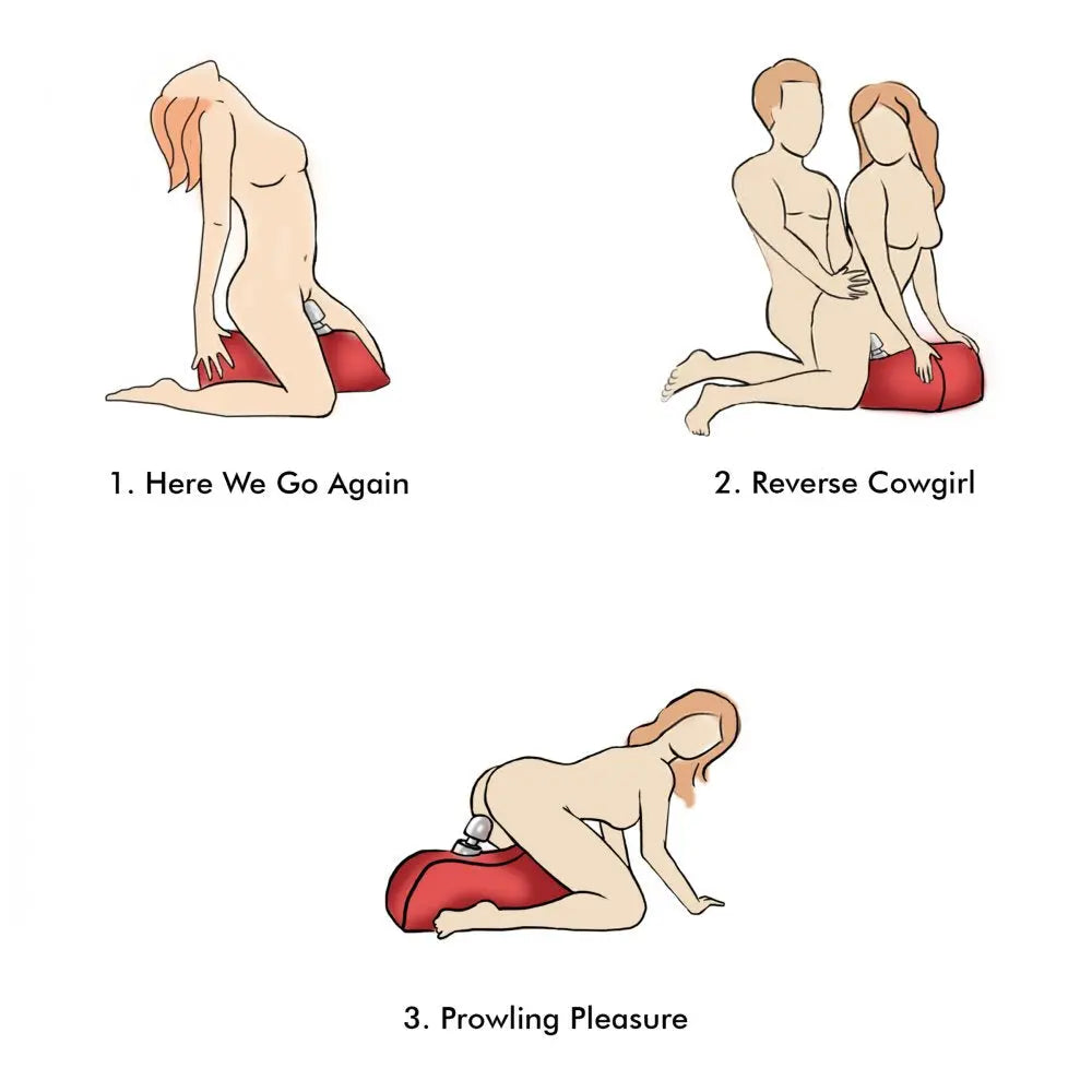 Wand Saddle Hands-Free Sex Toy Pillow for Vibrator and Dildo Play Dungeon Furniture and Accessories