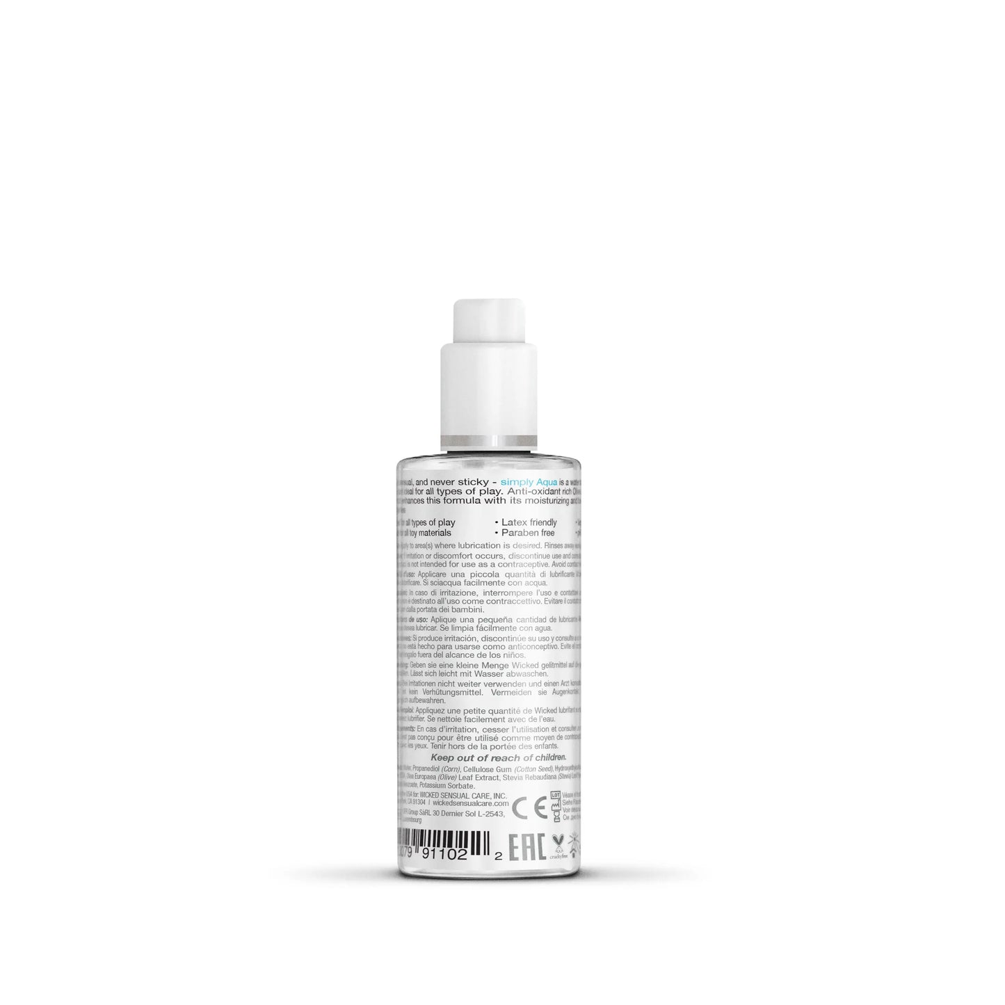 Simply Aqua 2.3oz Lubes