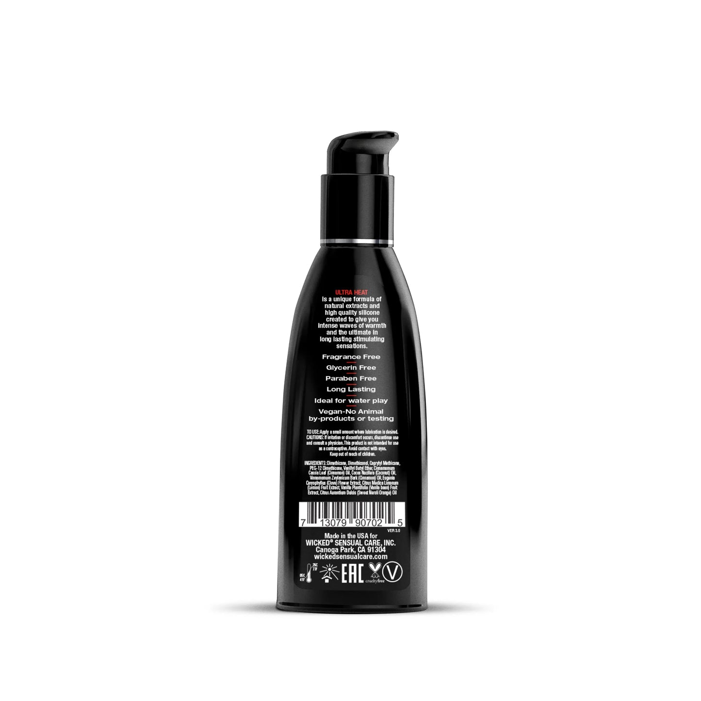 Ultra Heat Silicone Lube 2 oz Lubes