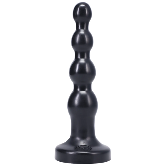 Tantus Silicone Large Ripple Butt Plug Black 