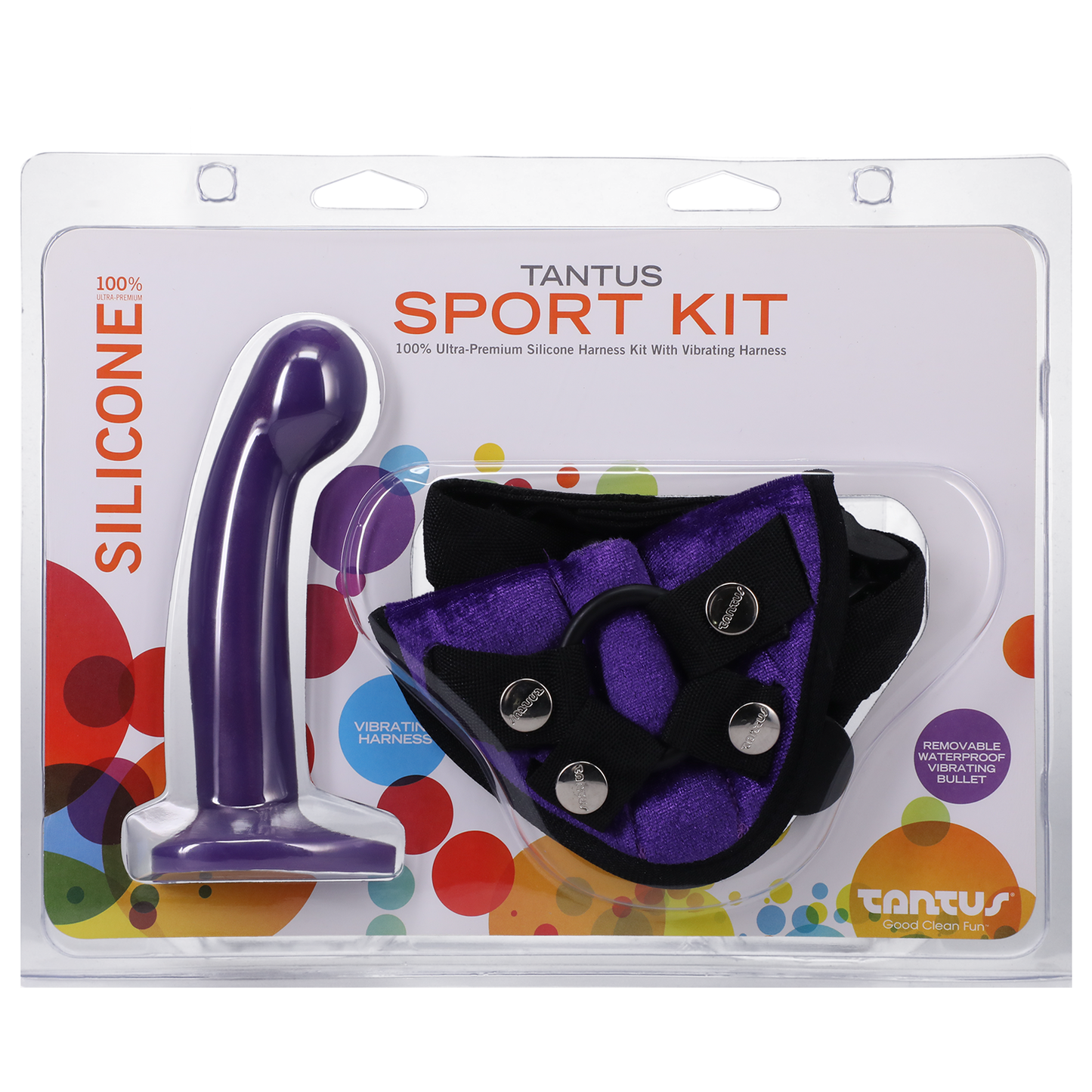 Tantus Silicone Sport Harness Kit Midnight Purple 