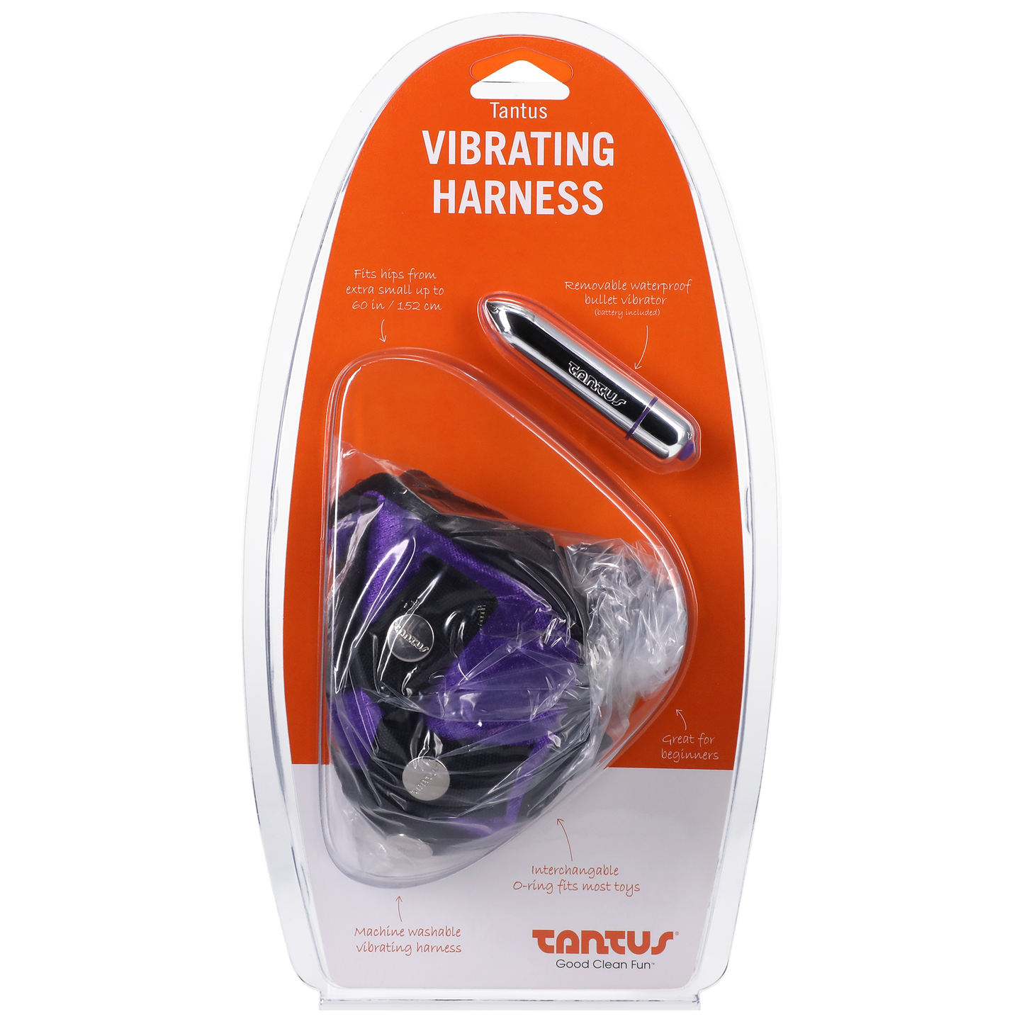 Velvet Vibrating Harness Lilac 