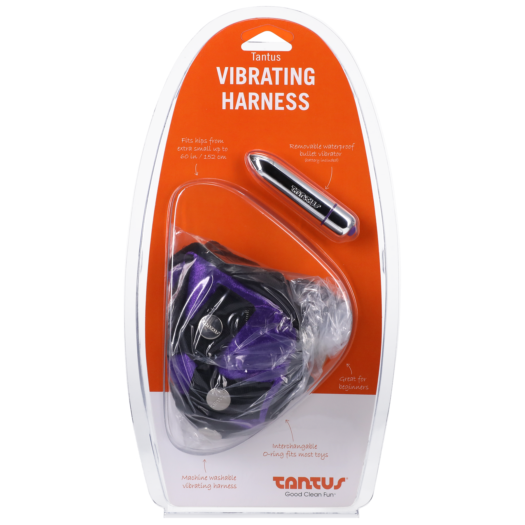 Velvet Vibrating Harness Lilac 