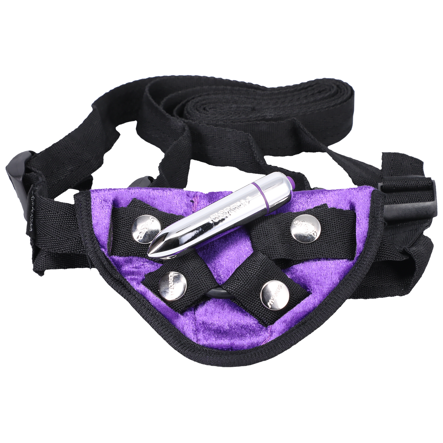 Velvet Vibrating Harness Lilac 