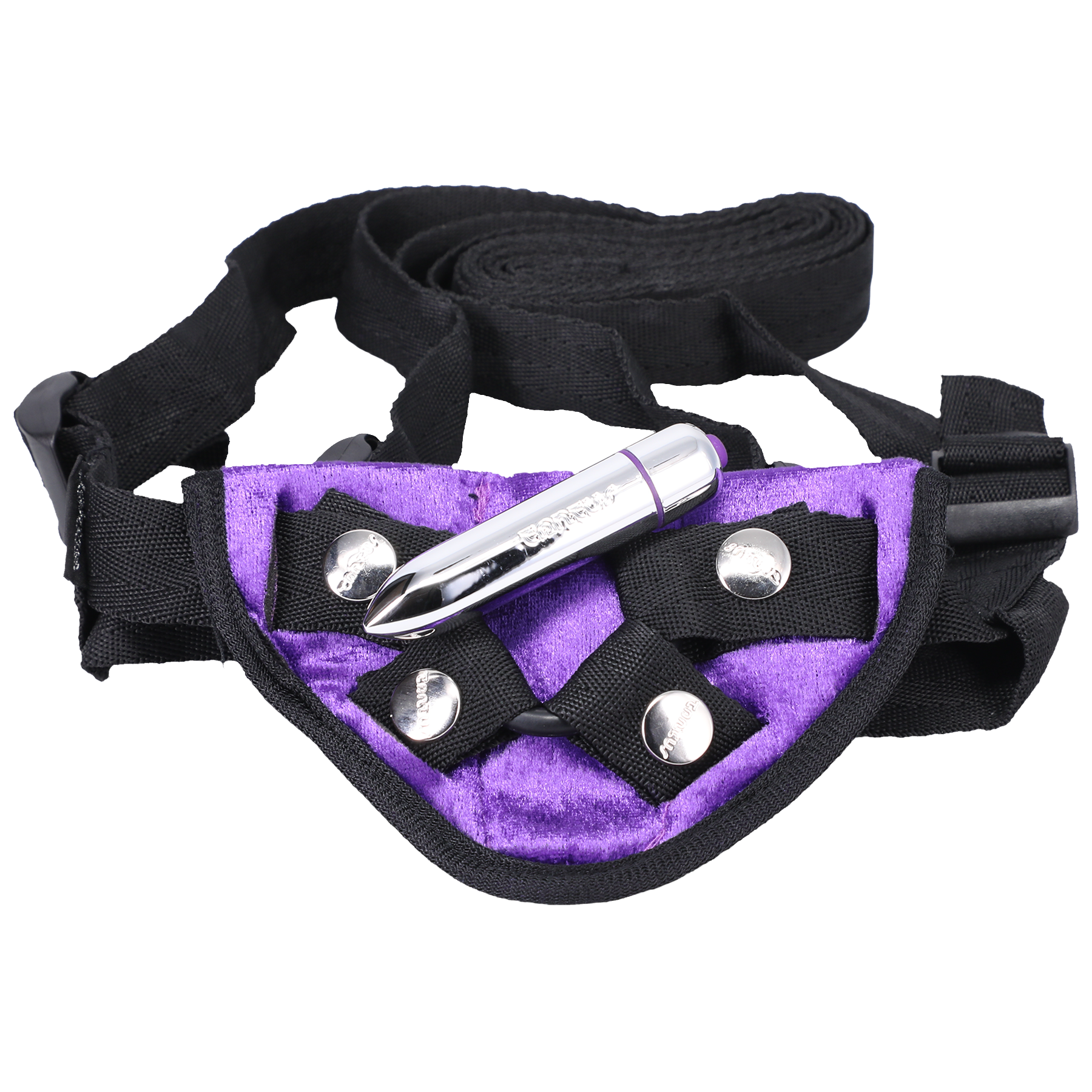 Velvet Vibrating Harness Lilac 