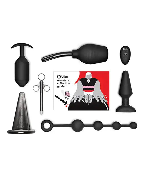 10-Piece Anal Education Anal Sex Toy Set: Masster's Degree Edition Black  Anal