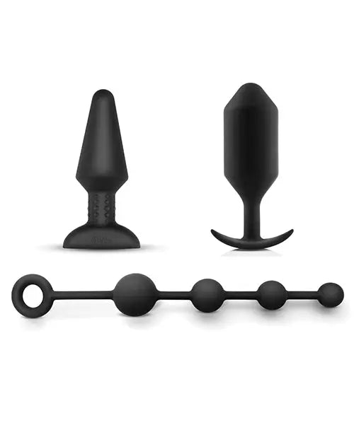 10-Piece Anal Education Anal Sex Toy Set: Masster's Degree Edition Black  Anal