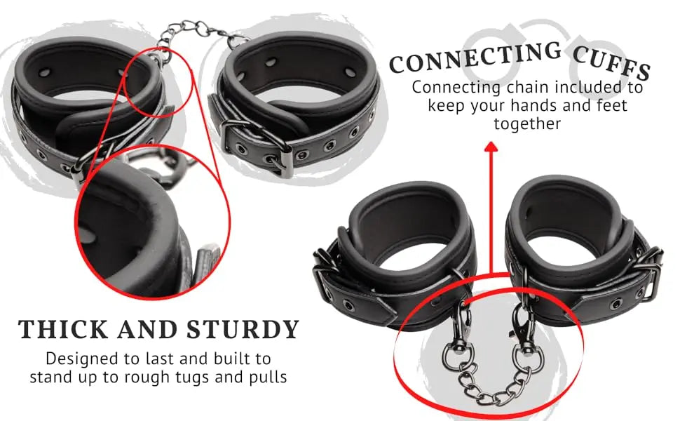 10 Piece Bondage Set BDSM Kit Master of Kink  Bondage Kits