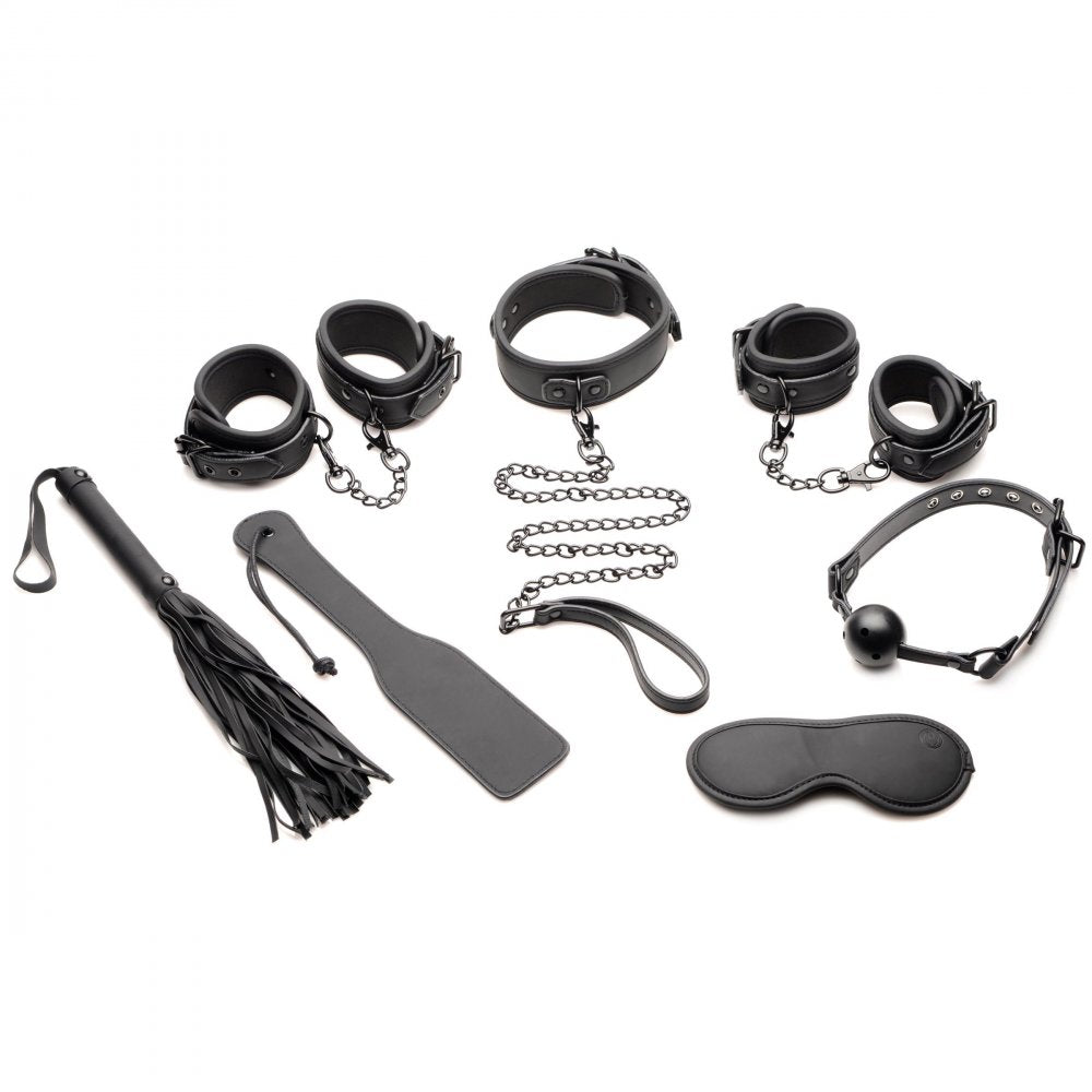 Master of Kink 10 Piece Bondage Set  Luxury Leather