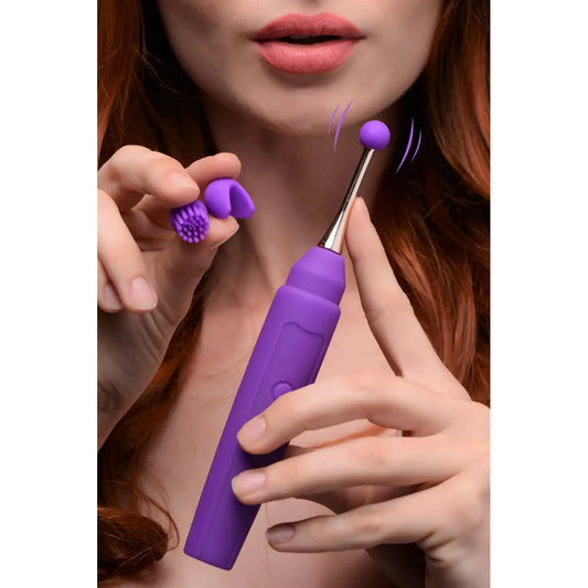 10X En Pointe Silicone Pinpoint Teaser with Attachments  Rabbit Vibrators