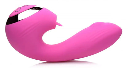 10X Licking G-Throb Rechargeable Silicone Vibrator  Licking Vibrator
