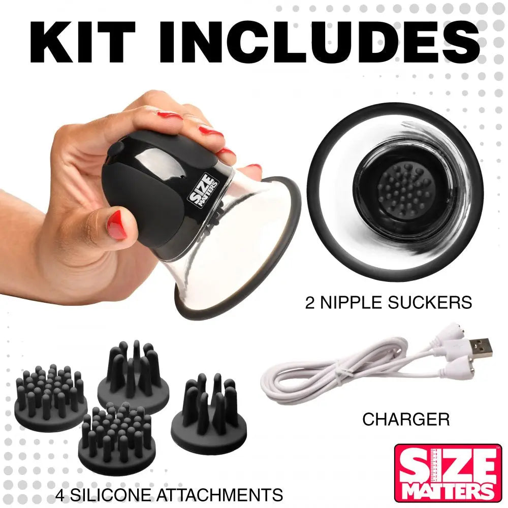 10X Rotating Nipple Suction Hands-free Nipple Sex Toys  Nipple and Clit Toys