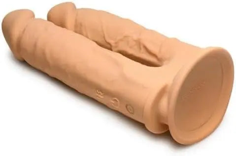 10X Silexpan Vibrating 6 and 7 Inch Double DIldo  Vibrating Dildo