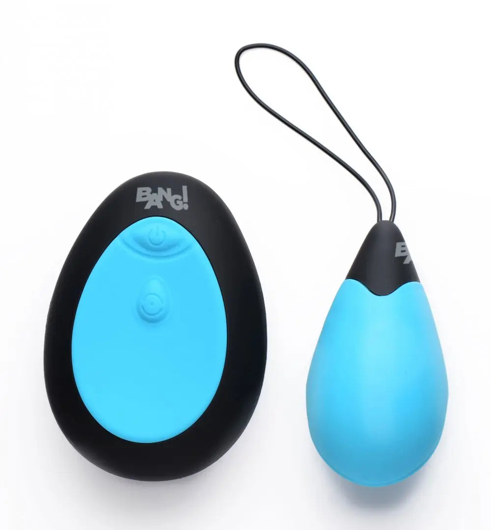 10X Silicone Vibrating Egg - Blue Egg Vibrator Sex Toy  Bullet Vibrators