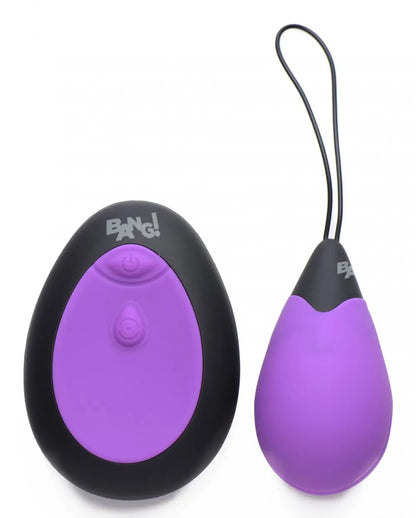10X Silicone Vibrating Egg Vibrator Sex Toy - Purple  Bullet Vibrators