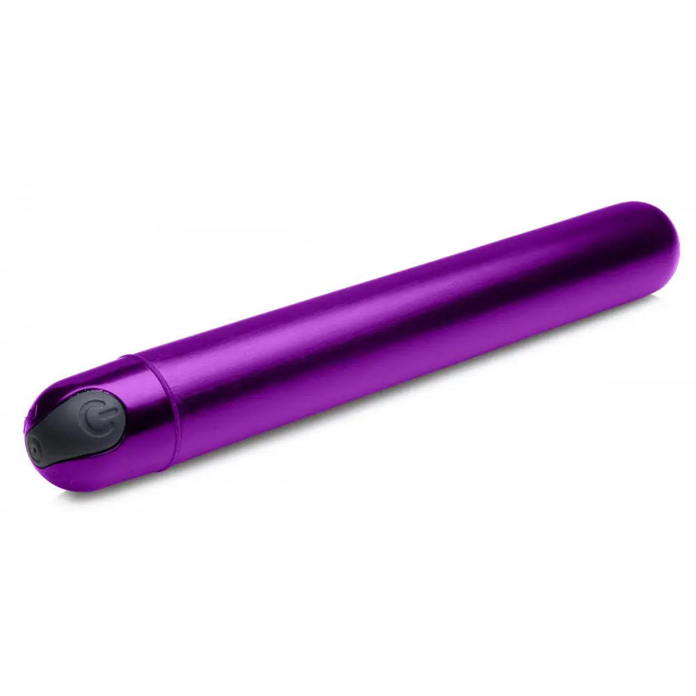 10X Slim Metallic Bullet Vibrator Sex Toy - Purple  Vibrating Dildo