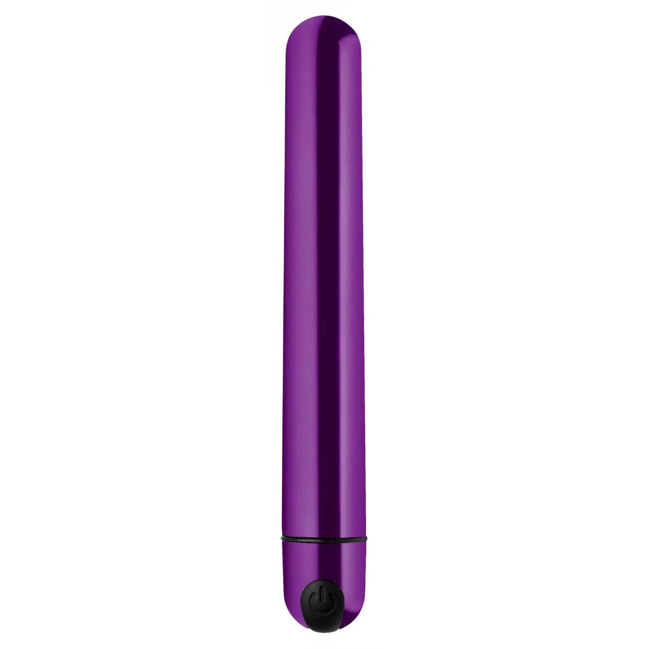 10X Slim Metallic Bullet Vibrator Sex Toy - Purple  Vibrating Dildo