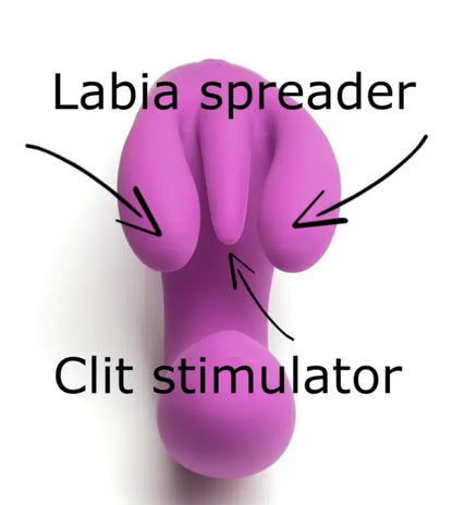 10X Triple Rabbit Silicone Vibrator - Purple  Rabbit Vibrators