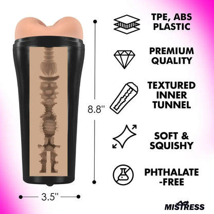 10X Vibrating Ass Masturbator Deep Stroker Long Sex Toy for Men  Manual Stroker