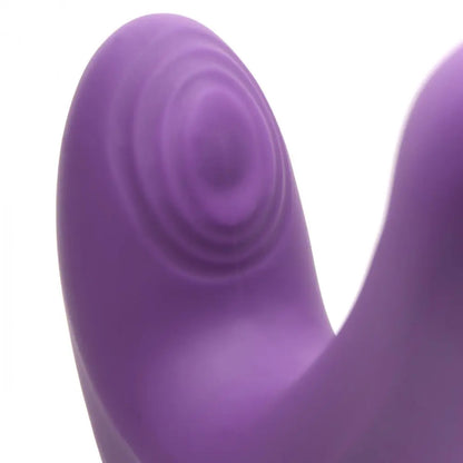 10X Vibrating Curved Silicone Finger Massager  Vibrating Toys