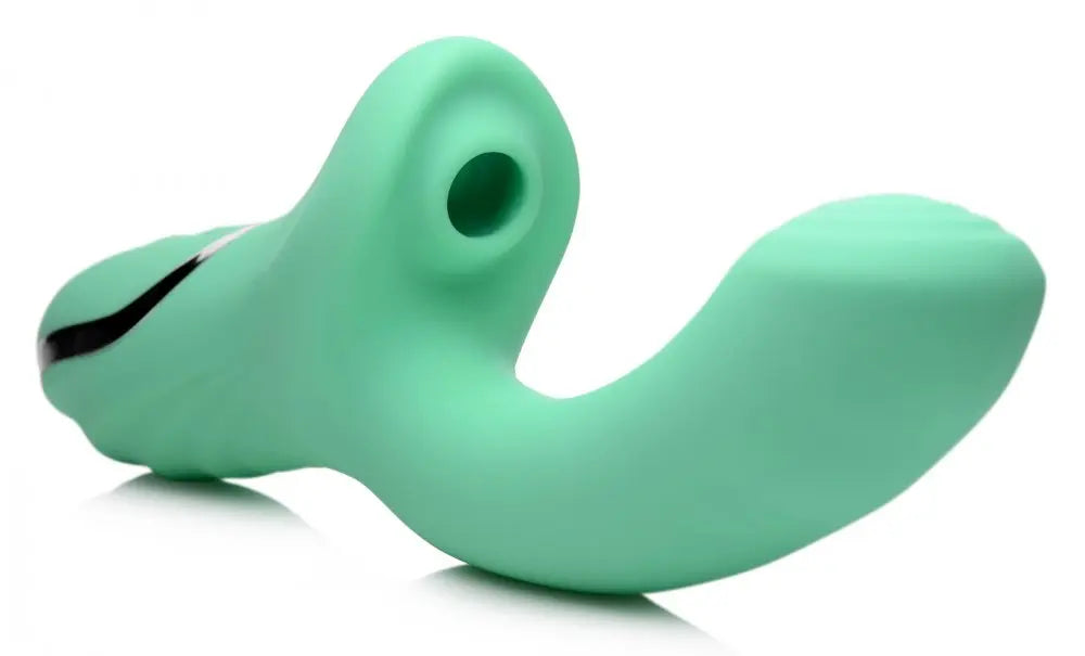 10X Minty Air-Stim Silicone Rabbit Vibrator - Bound By Desire